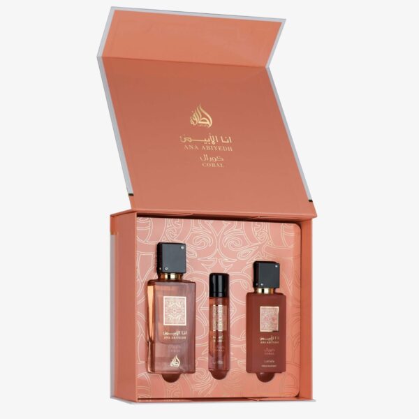 Lattafa Abiyedh Coral Gift Set